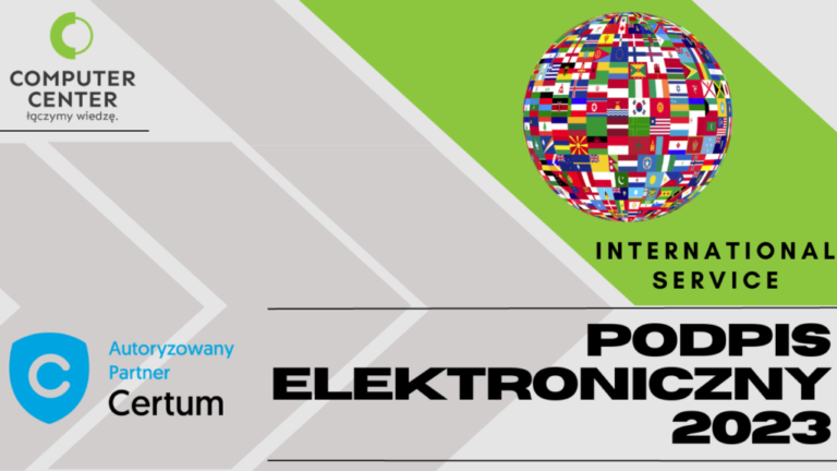 Podpis elektroniczny w Computer Center.