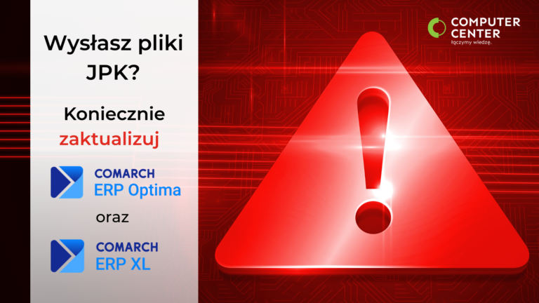 Wysyłasz pliki JPK? Koniecznie zaktualizuj Optimę i XL